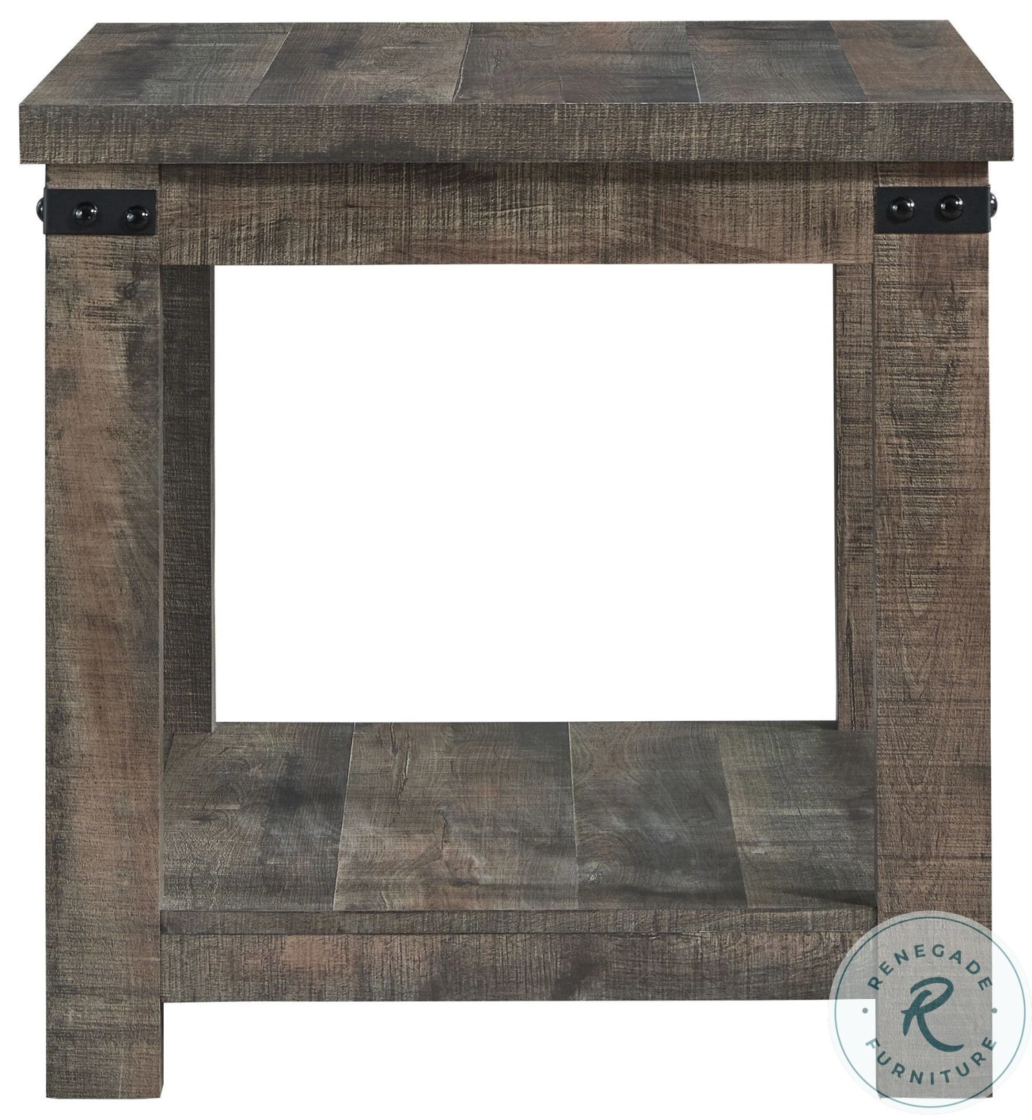 Hollum Rustic Brown Lift Top Occasional Table Set - Image 8