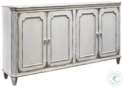 Mirimyn Antique White Door Accent Cabinet