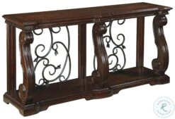 Alymere Rustic Brown Sofa Table