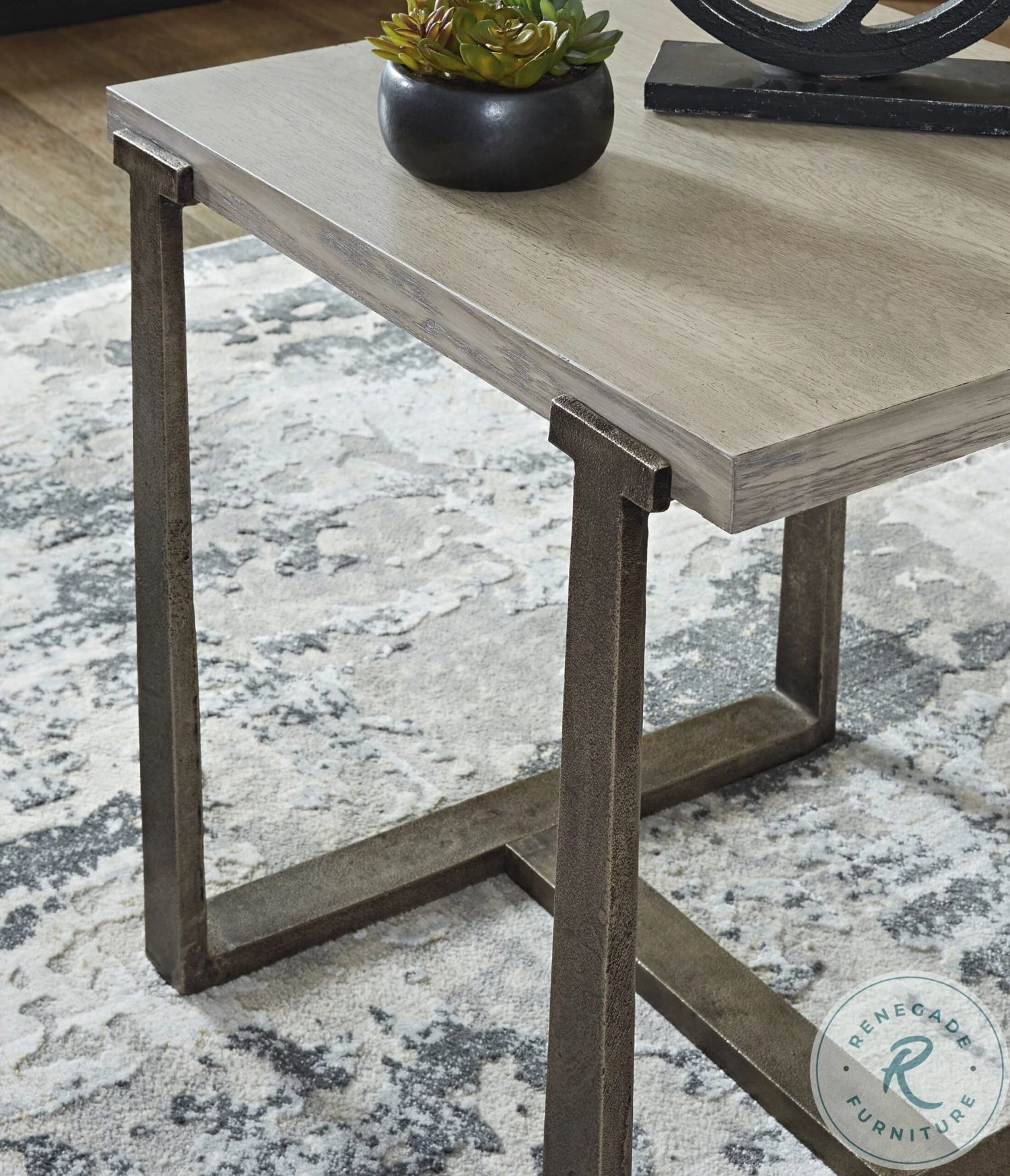 Dalenville Gray 22" End Table - Image 6