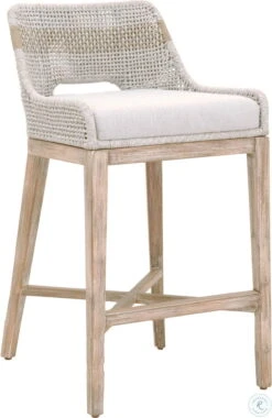 Tapestry Wicker Natural Gray Bar Stool