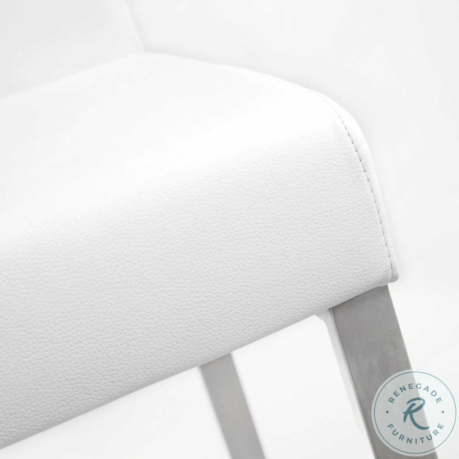 Denmark White Stainless Steel Counter Height Stool Set Of 2 - Image 10