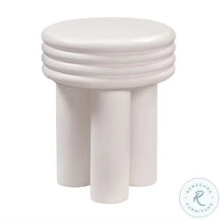 Delta Ivory Concrete Side Table