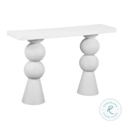 Lupita White Console Table