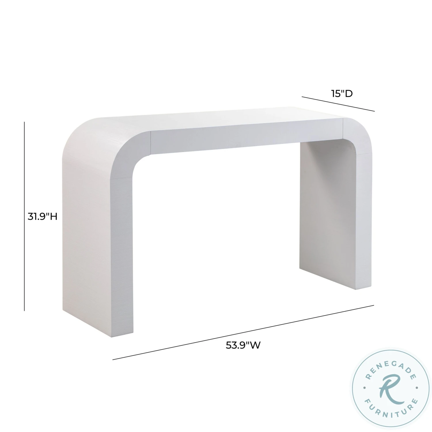 Hump White Console Table - Image 5