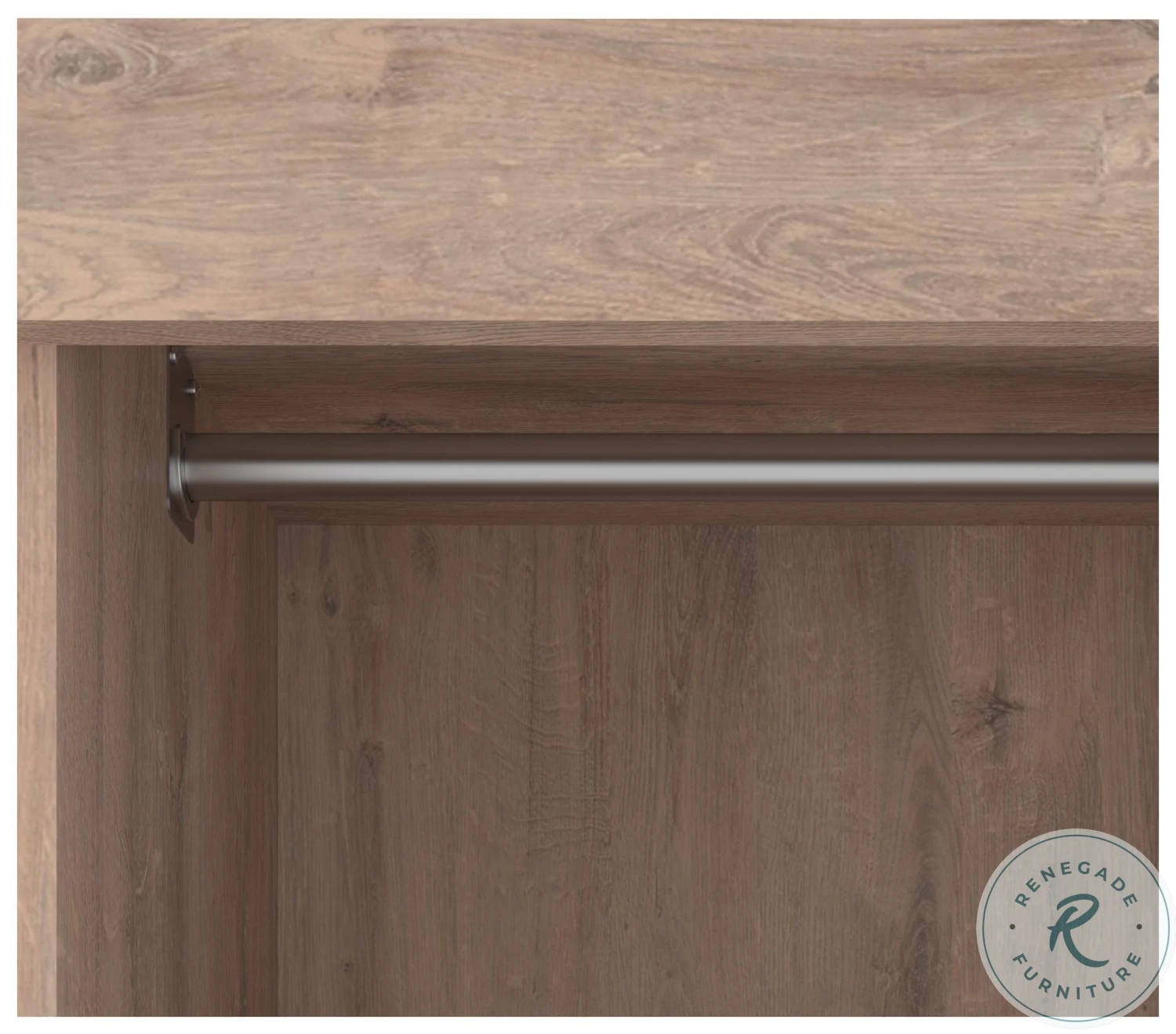 Pur Rustic Brown 86" Closet Organizer With Storage Cubbies - Image 7