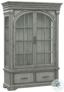 Madison Ridge Bluff Grey China Cabinet