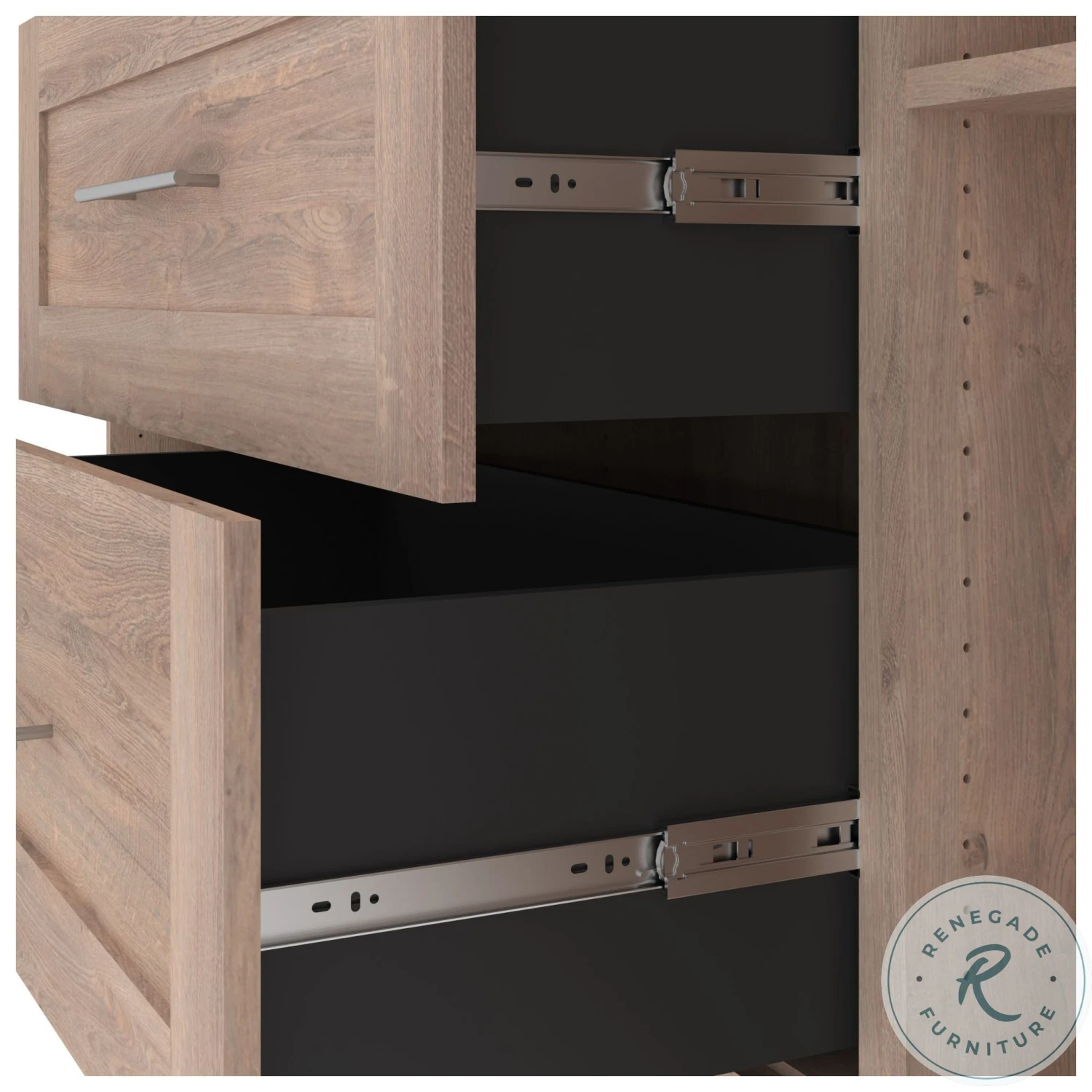 Pur Rustic Brown 86" Closet Organizer With Storage Cubbies - Image 9