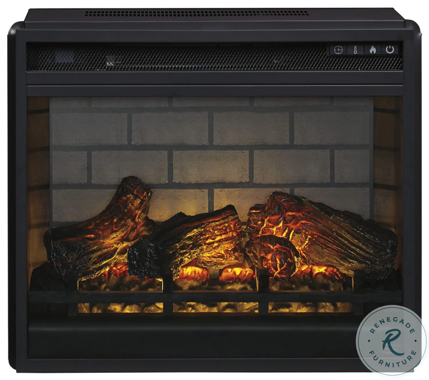 Black Infrared Fireplace Insert - Image 4