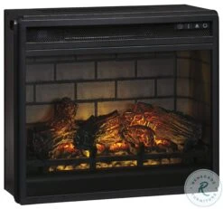Black Infrared Fireplace Insert