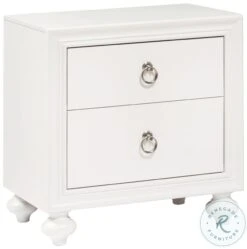 Bella White Drawer Nightstand