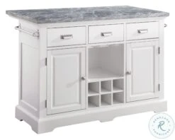 Zermatt White Kitchen Island